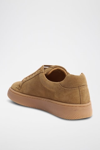 Sapatilhas em nobuck - Castanho - Castanho