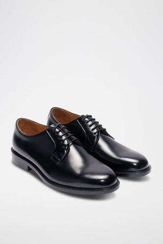 Derbies de couro envernizado Mckay - Preto - Preto