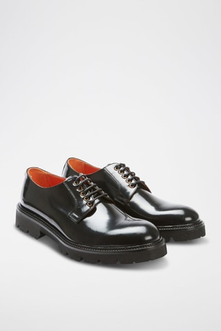Derbies de couro envernizado Clement - Preto - Preto