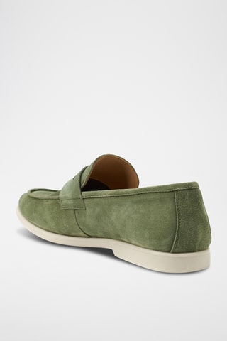 Mocassins em couro Regular - Verde