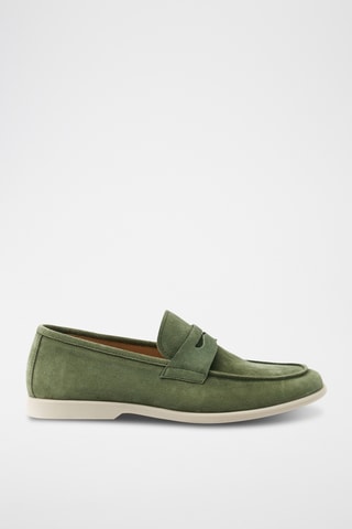 Mocassins em couro Regular - Verde