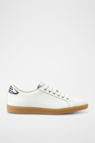 Sapatilhas em couro Regular - Branco