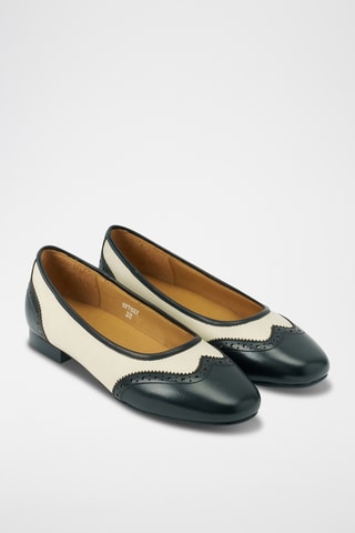 Sabrinas em couro Regular - Preto