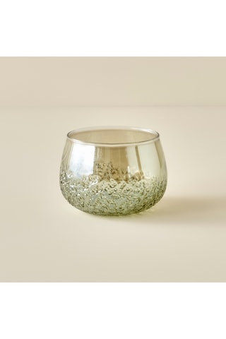 Portacandela - Verde - 11 x 11 x 8,5 cm