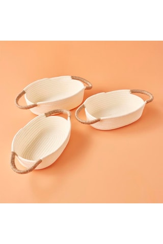 Cesto - Bianco - 33 x 23 x 9 cm