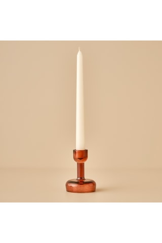 Portacandela - Bordeaux - 7 x 7 x 10 cm