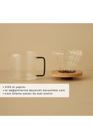 Caffettiera in vetro borosilicato - 60 cl