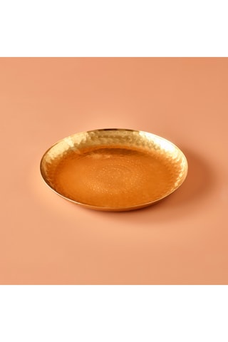 Piatto decorativo - Dorato - 29 cm