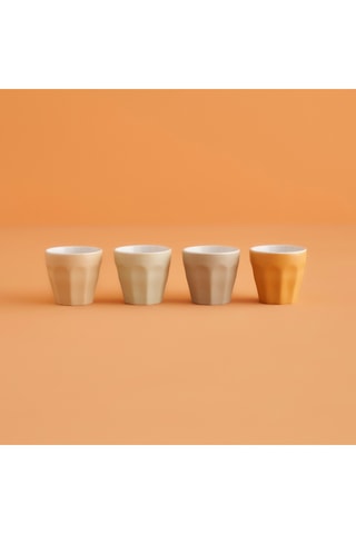 4 tazzine in grès - 9 cl