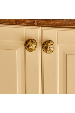 2 pomelli in ceramica - Dorato