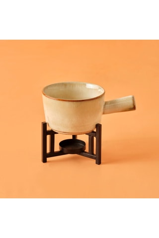 Caquelon en porcelaine - 29 x 19 x 15 cm