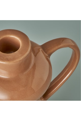 Portacandela - Marrone - 12 x 17 cm