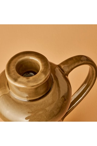 Portacandela - Kaki - 12 x 17 cm