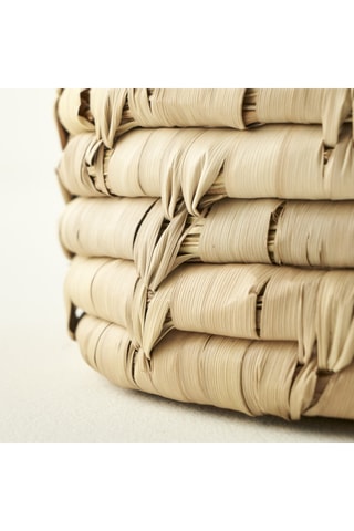 Cesto in vimini - Beige - 20 x 8 cm