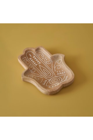 Piatto decorativo in mango - Neutro - 30 x 3,5 x 20 cm