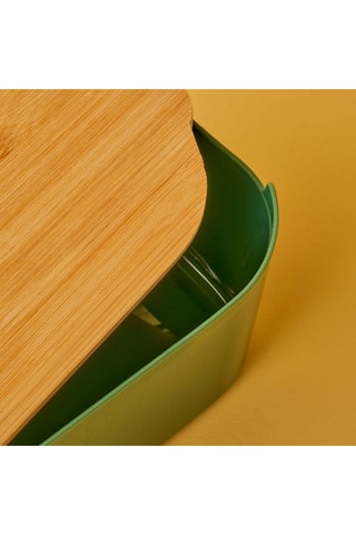 Cestino portapane - Verde - 33 x 18,5 x 12 cm