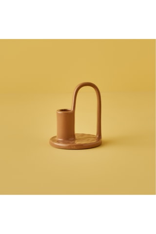 Portacandela - Marrone - 10 x 10 cm