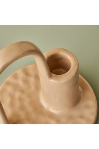 Portacandela - Beige - 10 x 10 cm