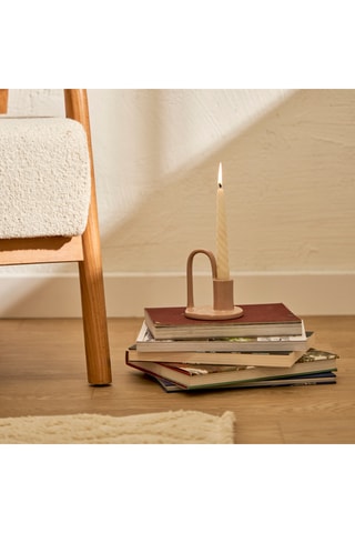 Portacandela - Beige - 10 x 10 cm