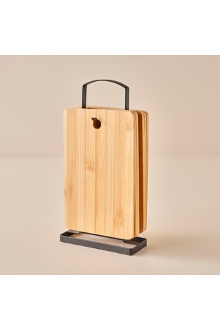 6 taglieri in bambù - 16 x 5 x 30 cm