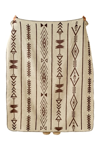 Plaid - Marrone e beige - 130 x 170 cm