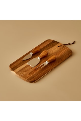Tagliere da portata formaggi in acacia - 4 pezzi