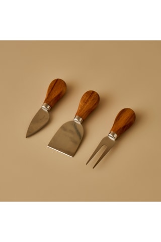 Tagliere da portata formaggi in acacia - 4 pezzi