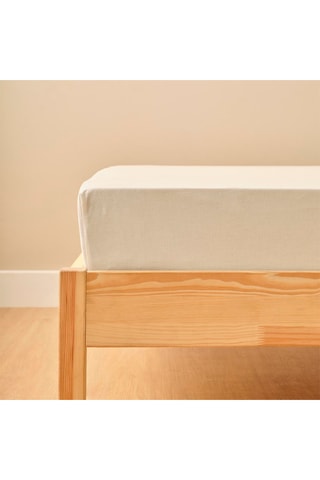 Lenzuolo sopra in cotone - 57 fili/cm² - Crema