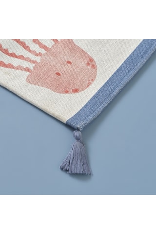 Tapis - Beige et bleu - 80 x 150 cm