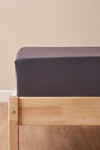 Lenzuolo sotto in cotone - 57 fili/cm² - Antracite