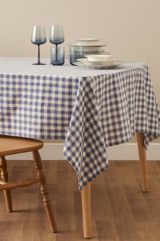 Toalha de mesa - Azul e branco