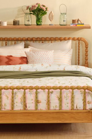 Parure copripiumino in cotone - 57 fili/cm² - Salmone