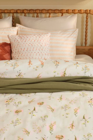 Parure copripiumino in cotone - 57 fili/cm² - Salmone