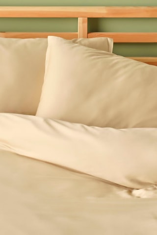 Parure copripiumino in cotone - 57 fili/cm² - Beige