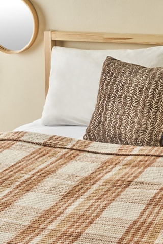 Copriletto in cotone - 57 fili/cm² - Marrone