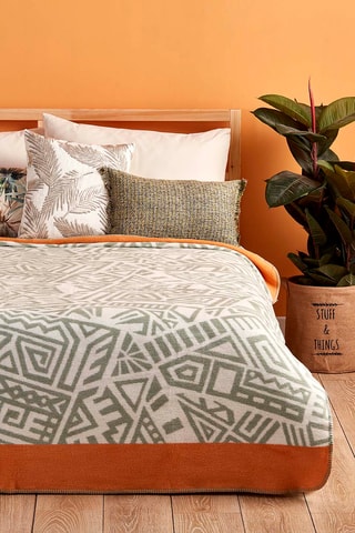 Plaid - Bianco e verde