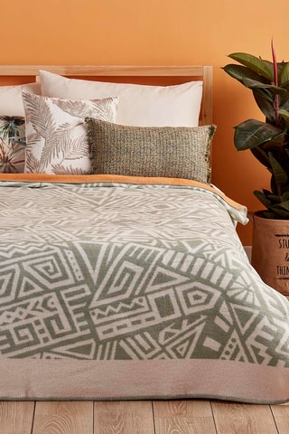 Plaid - Bianco e verde