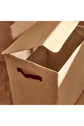 Cesto bucato - Beige - 50 x 40 x 30 cm