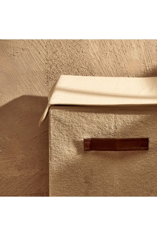 Cesto bucato - Beige - 50 x 40 x 30 cm