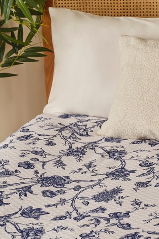 Copriletto - Blu e bianco