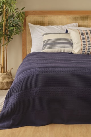 Copriletto in cotone - 57 fili/cm² - Viola