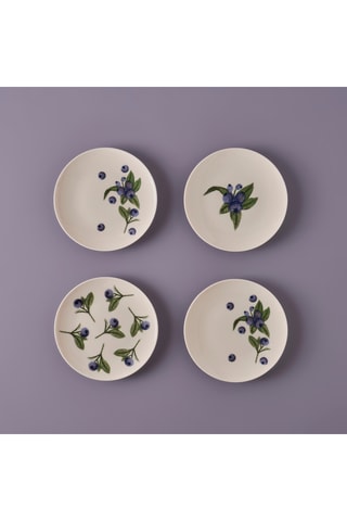 4 piatti piani in porcellana - 19 cm