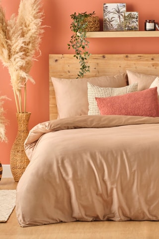 Parure copripiumino in cotone - 57 fili/cm² - Taupe