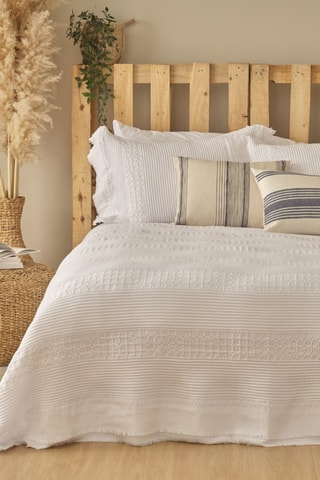 Copriletto in cotone - 57 fili/cm² - Bianco