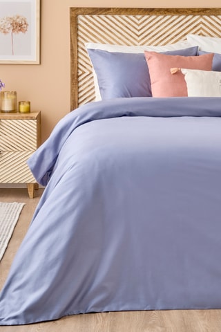 Parure copripiumino in cotone - 57 fili/cm² - Blu