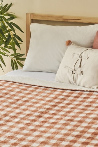 Copriletto - Beige e marrone