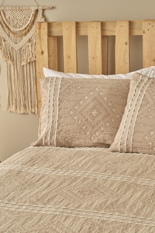 Parure letto in cotone - 57 fili/cm² - Beige