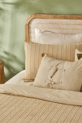 Parure copripiumino in cotone - 57 fili/cm² - Beige