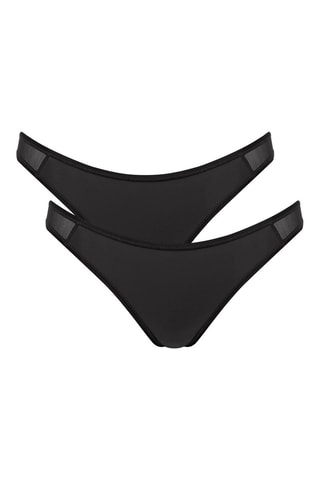 2 tangas Soft Adapt - Noir