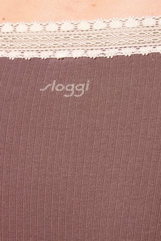 2 tangas GO Ribbed H - Marron et écru